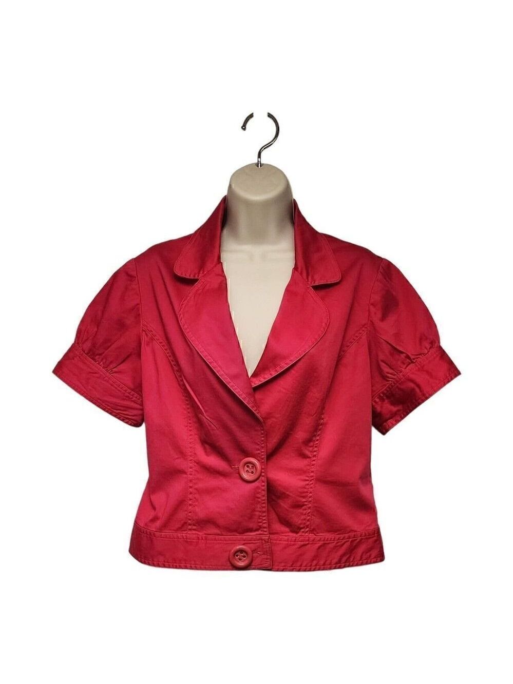Madison Michelle Hot Pink Short Sleeve Blazer Size 10